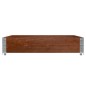 vidaXL Paletten-Aufsatzrahmen Braun 100x100 cm Massivholz Kiefer vidaXL Paletten-Aufsatzrahmen Braun 100x100 cm Massivholz Kiefer