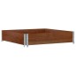 vidaXL Paletten-Aufsatzrahmen Braun 100x100 cm Massivholz Kiefer vidaXL Paletten-Aufsatzrahmen Braun 100x100 cm Massivholz Kiefer