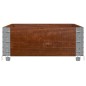 vidaXL Paletten-Aufsatzrahmen Braun 100x50 cm Massivholz Kiefer vidaXL Paletten-Aufsatzrahmen Braun 100x50 cm Massivholz Kiefer