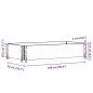 vidaXL Paletten-Aufsatzrahmen Braun 100x50 cm Massivholz Kiefer vidaXL Paletten-Aufsatzrahmen Braun 100x50 cm Massivholz Kiefer
