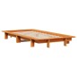vidaXL Massivholzbett ohne Matratze Wachsbraun 75x190 cm Kiefernholz vidaXL Massivholzbett ohne Matratze Wachsbraun 75x190 cm Kiefernholz