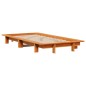 vidaXL Massivholzbett ohne Matratze Wachsbraun 75x190 cm Kiefernholz vidaXL Massivholzbett ohne Matratze Wachsbraun 75x190 cm Kiefernholz
