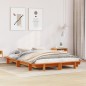 vidaXL Massivholzbett ohne Matratze Wachsbraun 150x200 cm Kiefernholz vidaXL Massivholzbett ohne Matratze Wachsbraun 150x200 cm Kiefernholz