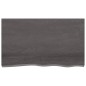 Tischplatte Dunkelgrau 100x60x6 cm Massivholz Eiche Behandelt Tischplatte Dunkelgrau 100x60x6 cm Massivholz Eiche Behandelt