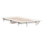 vidaXL Massivholzbett ohne Matratze Weiß 100x200 cm Kiefernholz vidaXL Massivholzbett ohne Matratze Weiß 100x200 cm Kiefernholz