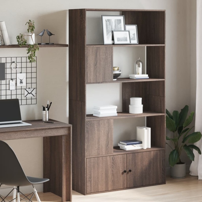 vidaXL Bücherregal Braun Eichen-Optik 100x36x189 cm Holzwerkstoff vidaXL Bücherregal Braun Eichen-Optik 100x36x189 cm Holzwerkstoff