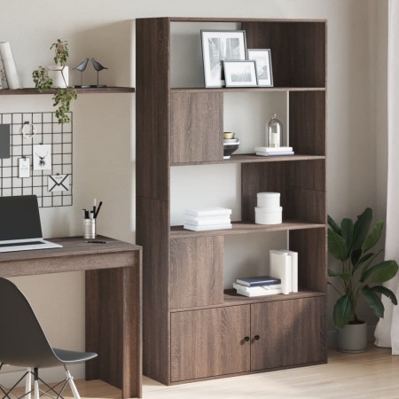 vidaXL Bücherregal Braun Eichen-Optik 100x36x189 cm Holzwerkstoff