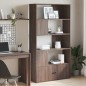 vidaXL Bücherregal Braun Eichen-Optik 100x36x189 cm Holzwerkstoff vidaXL Bücherregal Braun Eichen-Optik 100x36x189 cm Holzwerkstoff