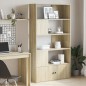 vidaXL Bücherregal Sonoma-Eiche 100x36x189 cm Holzwerkstoff vidaXL Bücherregal Sonoma-Eiche 100x36x189 cm Holzwerkstoff