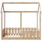 vidaXL Kinderbett Hausbett 70x140 cm Massivholz Kiefer vidaXL Kinderbett Hausbett 70x140 cm Massivholz Kiefer