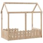 vidaXL Kinderbett Hausbett 70x140 cm Massivholz Kiefer vidaXL Kinderbett Hausbett 70x140 cm Massivholz Kiefer