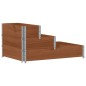 vidaXL Paletten-Aufsatzrahmen 3-fach Braun 120x80 cm Massivholz Kiefer vidaXL Paletten-Aufsatzrahmen 3-fach Braun 120x80 cm Massivholz Kiefer