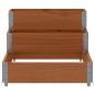 vidaXL Paletten-Aufsatzrahmen 3-fach Braun 120x80 cm Massivholz Kiefer vidaXL Paletten-Aufsatzrahmen 3-fach Braun 120x80 cm Massivholz Kiefer