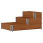 vidaXL Paletten-Aufsatzrahmen 3-fach Braun 120x80 cm Massivholz Kiefer vidaXL Paletten-Aufsatzrahmen 3-fach Braun 120x80 cm Massivholz Kiefer