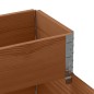 vidaXL Paletten-Aufsatzrahmen 3-fach Braun 120x80 cm Massivholz Kiefer vidaXL Paletten-Aufsatzrahmen 3-fach Braun 120x80 cm Massivholz Kiefer