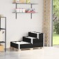 vidaXL Paletten-Aufsatzrahmen 3-fach Schwarz 120x80 cm Massivholz vidaXL Paletten-Aufsatzrahmen 3-fach Schwarz 120x80 cm Massivholz