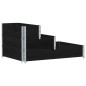 vidaXL Paletten-Aufsatzrahmen 3-fach Schwarz 120x80 cm Massivholz vidaXL Paletten-Aufsatzrahmen 3-fach Schwarz 120x80 cm Massivholz