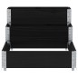 vidaXL Paletten-Aufsatzrahmen 3-fach Schwarz 120x80 cm Massivholz vidaXL Paletten-Aufsatzrahmen 3-fach Schwarz 120x80 cm Massivholz