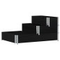 vidaXL Paletten-Aufsatzrahmen 3-fach Schwarz 120x80 cm Massivholz vidaXL Paletten-Aufsatzrahmen 3-fach Schwarz 120x80 cm Massivholz