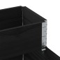 vidaXL Paletten-Aufsatzrahmen 3-fach Schwarz 120x80 cm Massivholz vidaXL Paletten-Aufsatzrahmen 3-fach Schwarz 120x80 cm Massivholz
