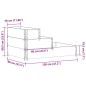 vidaXL Paletten-Aufsatzrahmen 3-fach Schwarz 120x80 cm Massivholz vidaXL Paletten-Aufsatzrahmen 3-fach Schwarz 120x80 cm Massivholz