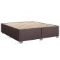vidaXL Boxspringbett mit Matratze Dunkelbraun 180x200 cm Stoff vidaXL Boxspringbett mit Matratze Dunkelbraun 180x200 cm Stoff