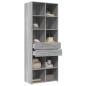 vidaXL Highboard Grau Sonoma 70x42,5x185 cm Holzwerkstoff vidaXL Highboard Grau Sonoma 70x42,5x185 cm Holzwerkstoff