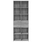 vidaXL Highboard Grau Sonoma 70x42,5x185 cm Holzwerkstoff vidaXL Highboard Grau Sonoma 70x42,5x185 cm Holzwerkstoff