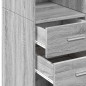 vidaXL Highboard Grau Sonoma 70x42,5x185 cm Holzwerkstoff vidaXL Highboard Grau Sonoma 70x42,5x185 cm Holzwerkstoff