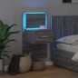 vidaXL Wand-Nachttisch mit LED-Leuchten Grau Sonoma vidaXL Wand-Nachttisch mit LED-Leuchten Grau Sonoma