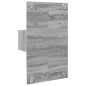 vidaXL Wand-Nachttisch mit LED-Leuchten Grau Sonoma vidaXL Wand-Nachttisch mit LED-Leuchten Grau Sonoma