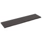 Tischplatte Dunkelgrau 160x40x4 cm Massivholz Eiche Behandelt Tischplatte Dunkelgrau 160x40x4 cm Massivholz Eiche Behandelt