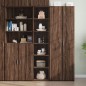 vidaXL Highboard Braun Eichen-Optik 40x41x185 cm Holzwerkstoff vidaXL Highboard Braun Eichen-Optik 40x41x185 cm Holzwerkstoff