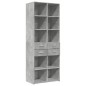 vidaXL Highboard Betongrau 70x42,5x185 cm Holzwerkstoff vidaXL Highboard Betongrau 70x42,5x185 cm Holzwerkstoff