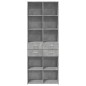 vidaXL Highboard Betongrau 70x42,5x185 cm Holzwerkstoff vidaXL Highboard Betongrau 70x42,5x185 cm Holzwerkstoff