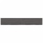 Tischplatte Dunkelgrau 180x40x4 cm Massivholz Eiche Behandelt Tischplatte Dunkelgrau 180x40x4 cm Massivholz Eiche Behandelt
