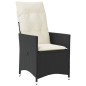 vidaXL 9-tlg. Garten-Essgruppe mit Kissen Schwarz Poly Rattan vidaXL 9-tlg. Garten-Essgruppe mit Kissen Schwarz Poly Rattan