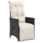 vidaXL 9-tlg. Garten-Essgruppe mit Kissen Schwarz Poly Rattan vidaXL 9-tlg. Garten-Essgruppe mit Kissen Schwarz Poly Rattan