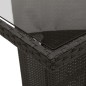 vidaXL 7-tlg. Garten-Essgruppe mit Kissen Schwarz Poly Rattan vidaXL 7-tlg. Garten-Essgruppe mit Kissen Schwarz Poly Rattan