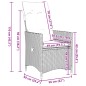 vidaXL 7-tlg. Garten-Essgruppe mit Kissen Schwarz Poly Rattan vidaXL 7-tlg. Garten-Essgruppe mit Kissen Schwarz Poly Rattan