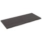 Tischplatte Dunkelgrau 140x60x4 cm Massivholz Eiche Behandelt Tischplatte Dunkelgrau 140x60x4 cm Massivholz Eiche Behandelt
