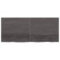 Tischplatte Dunkelgrau 140x60x4 cm Massivholz Eiche Behandelt Tischplatte Dunkelgrau 140x60x4 cm Massivholz Eiche Behandelt