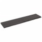 Tischplatte Dunkelgrau 180x40x6 cm Massivholz Eiche Behandelt Tischplatte Dunkelgrau 180x40x6 cm Massivholz Eiche Behandelt