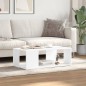 vidaXL Couchtisch Weiß 89,5x48x30 cm Holzwerkstoff vidaXL Couchtisch Weiß 89,5x48x30 cm Holzwerkstoff