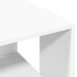 vidaXL Couchtisch Weiß 89,5x48x30 cm Holzwerkstoff vidaXL Couchtisch Weiß 89,5x48x30 cm Holzwerkstoff