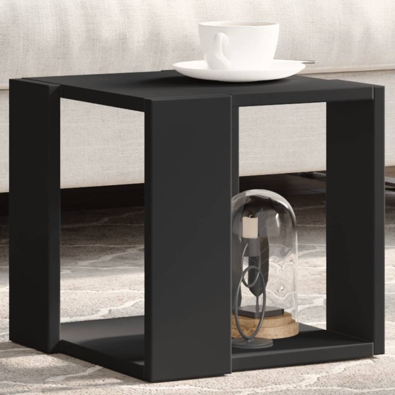 vidaXL Couchtisch Schwarz 32x32x30 cm Holzwerkstoff vidaXL Couchtisch Schwarz 32x32x30 cm Holzwerkstoff