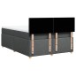 vidaXL Boxspringbett mit Matratze Dunkelgrau 140x190 cm Stoff vidaXL Boxspringbett mit Matratze Dunkelgrau 140x190 cm Stoff