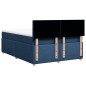 vidaXL Boxspringbett mit Matratze Blau 140x190 cm Stoff vidaXL Boxspringbett mit Matratze Blau 140x190 cm Stoff
