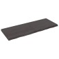 Tischplatte Dunkelgrau 160x60x6 cm Massivholz Eiche Behandelt Tischplatte Dunkelgrau 160x60x6 cm Massivholz Eiche Behandelt