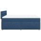 vidaXL Boxspringbett mit Matratze Blau 140x190 cm Stoff vidaXL Boxspringbett mit Matratze Blau 140x190 cm Stoff